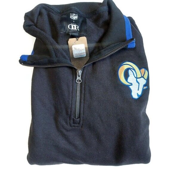 Fanatics Los Angeles Rams Logo 1/4 Zip Sweatshirt Mens XL NFL x Darius Rucker - Picture 7 of 9